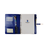 Carnet d'affaires Power Bank Logo personnalisé A5/A6 Taille en cuir Journal en cuir Couverture en cuir PU Cadeau relié Style Boîte Emballage Promotion