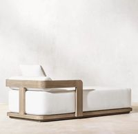 Chaise longue de jardin personnalisée pour patio, hôtel, plage, chaise longue de loisirs en plein air, chaise longue en teck pour piscine