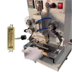 Máquina de estampado de cuero de lámina caliente automática logotipo en relieve para producto de marca infor marcado 4 tapones - Product Image 1