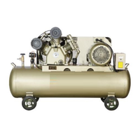 Kompresor Udara Portabel Industri Komersial Merek Terlaris 350 L Tangki 11 KW 15 HP Pendingin Udara Berpelumas Piston