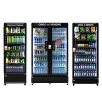 Máquina Expendedora Inteligente Qingo OEM/ODM con SDK, Refrigeración por Compresor, Pantalla Táctil, Capacidad de 428L, Sanitización con Luz UV, Basada en la Nube