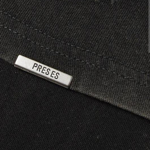 Étiquettes de vêtements de style mode, logo gravé sur mesure, clip métallique pour vêtements, pour sweats <span class=keywords><strong>à</strong></span> capuche, sacs <span class=keywords><strong>à</strong></span> main, clips métalliques de finition - Product Image 2