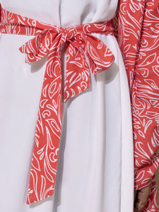 Vêtements pour femmes Vente chaude Broderie Abaya Hijab Robe musulmane Kimono Eid Manches longues Ample Arabe Dubaï Ensemble Abaya - Product Image 6