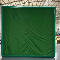 Cage de frappe pour simulateur de golf portable mobile avec écran, tente gonflable d'entraînement pour simulateur de golf