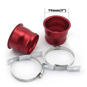 Manguera de Admisión de Aire para Automóvil de 76 mm, Manguera Telescópica Universal de Goma con Abrazadera para Mejora y Reequipamiento - Product Image 3