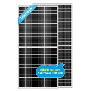 INTENERGY Offre spéciale PERC monocristallin panneau solaire tuiles de toit 410W modules solaires demi-cellule pour la maison