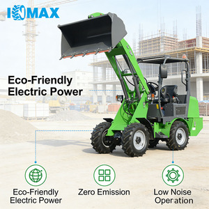 Mini-chargeur électrique INMAX EV10, capacité de charge de 1000 kg, puissance de levage de 1100 kg, compact, petit chargeur électrique pour la construction et l'agriculture - Product Image 1