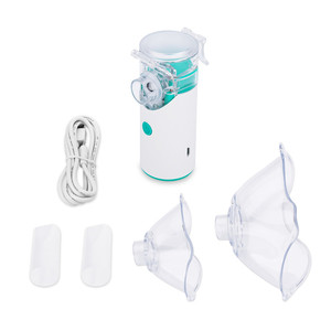 Nebulizador recargable ultrasónico portátil, trabajo silencioso con 2 máquinas nebulizadoras de malla de modo ajustable para viajes y uso doméstico - Product Image 5