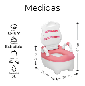 Siège d'apprentissage de la propreté Maxfree pour enfants, pot de sécurité pour bébé avec motif animal, marchepied d'intérieur pour l'apprentissage de la propreté des enfants - Product Image 3