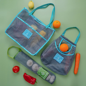 Sacs de rangement en filet pour cuisine, 10-20L, à suspendre au mur, pour l'organisation des aliments (ail, gingembre, oignon) - Product Image 2