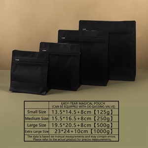 Sachet de café personnalisé, sachet d'emballage alimentaire, sachet en plastique et aluminium, sachet de thé autoportant, sachet octogonal auto-scellant - Product Image 3