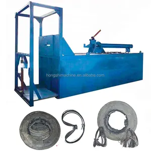 Rubber crusher Tyre shredder Waste tyre recycle machine