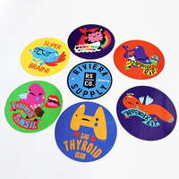 Autocollants en vinyle personnalisés pour logo d'entreprise rond, étiquettes de produits, autocollants en vinyle imperméables, étiquettes personnalisées avec logos