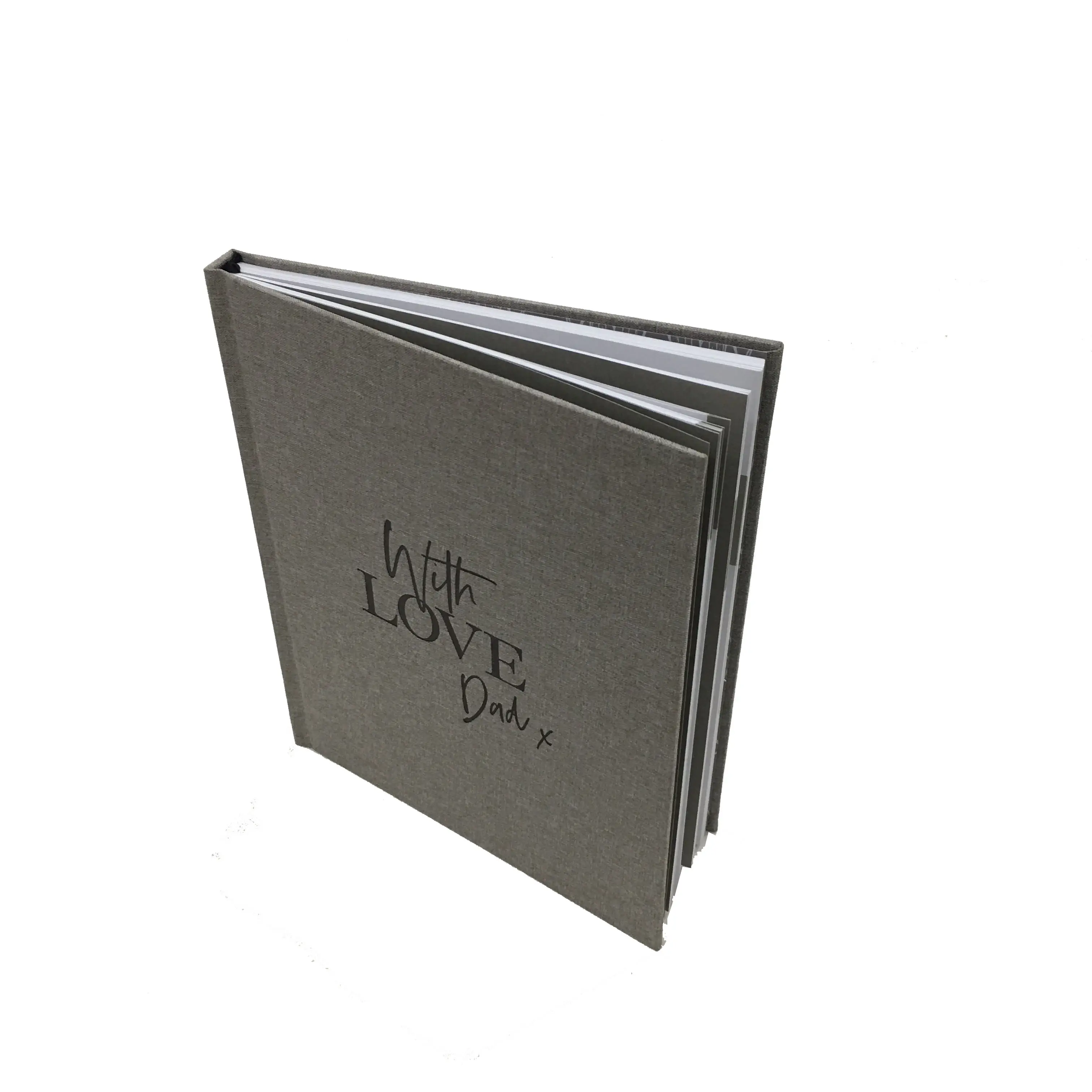 Livros personalizados impressão de alta qualidade de pano barato de capa dura livro impressão