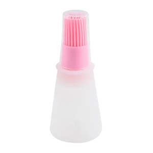 1PC Silicone Oil Bottle Brush Dispenser with Barbecue Oil Brush Portable Outdoor <b>BBQ</b> Accessory Kitchen Baking Gadget - Product Image 1