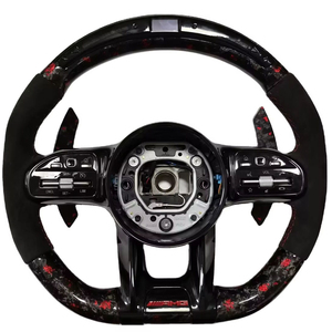 Volant de direction AMG Performance en cuir confortable, pièces de modification automobile très vendues, compatible avec Mercedes ML W166 X166 2013-2015 - Product Image 1