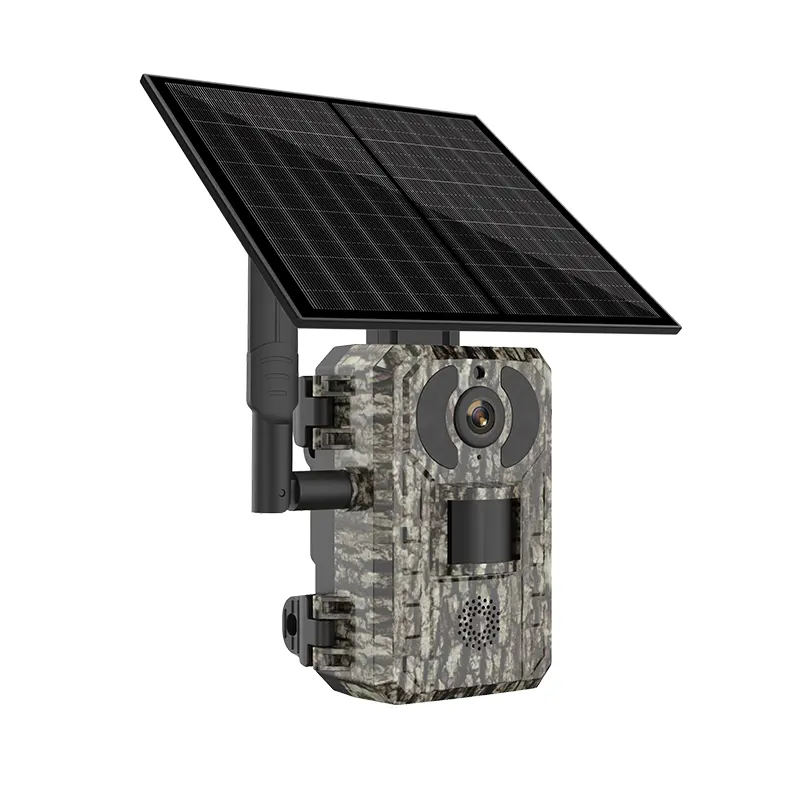 4mp Zonne-Energie Jachtpad Camera 4G Sim Wildlife Tracking Surveillance Infrarood Nachtzicht Wilde Camera 'S Foto Vallen App Ucon