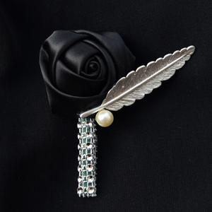 ช่อดอกไม้ผูกข้อมือตกแต่งงานปาร์ตี้งานพรอมสำหรับเจ้าสาวเพื่อนเจ้าสาวเจ้าบ่าวทำจากผ้าไหมเทียมสีม่วง - Product Image 3