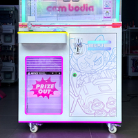 Machine de jeu d'arcade à griffes à monnayeur, LED colorées, pour joueur unique, pour centres commerciaux et magasins de proximité, vente en gros usine