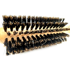 Premium rotondo in legno puro cinghiale setola <span class=keywords><strong>spazzola</strong></span> per capelli lisci e lucenti - Product Image 3