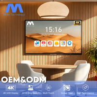 Tableaux blancs interactifs intelligents MIDA 65 75 85 110 pouces 4K UHD à écran tactile tout-en-un pour salles de classe, tableaux numériques, affichage interactif intelligent