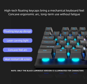 Teclado <span class=keywords><strong>Gamer</strong></span>, <span class=keywords><strong>Clavier</strong></span> De Jeu Avec rétro-éclairé Pour <span class=keywords><strong>Gamer</strong></span> - Product Image 3
