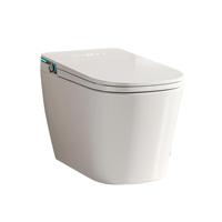 WC intelligent de luxe avec chasse d'eau automatique, siège chauffant, bidet électrique moderne