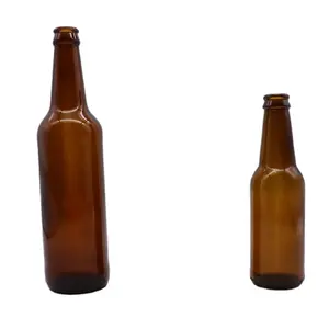 Boş bira bardağı şişe özelleştirmek içecek sıcak damgalama Flip Top bira şişeleri çekme halkası 250ml 275ml 330ml 500ml açık kehribar mavi