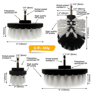 cleaning brush carpet drill Power Scrubber Brush with Extend Long Attachment drill set, Car Polishing Pad Kit