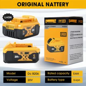 <span class=keywords><strong>Batería</strong></span> de Iones de Litio Premium de <span class=keywords><strong>20V</strong></span> y 5Ah/<span class=keywords><strong>6Ah</strong></span> para <span class=keywords><strong>Dewalt</strong></span>, Compatible con Herramientas Eléctricas Inalámbricas DCB205, <span class=keywords><strong>Batería</strong></span> Recargable de Larga Duración - Product Image 4