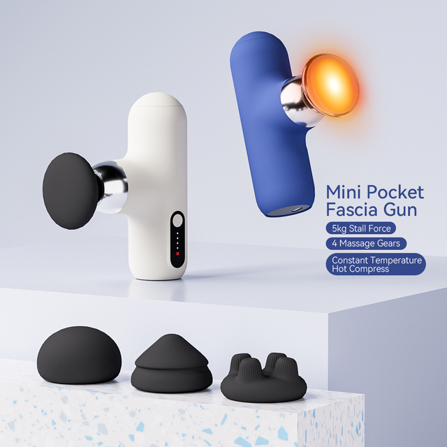 Baichang Professional Portable Handheld Mini Deep Tissue Electric Percussion Vibrator Hot Body Massage Gun for Muscle Relaxation