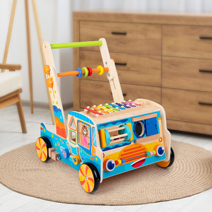 Meilleures ventes de marchettes en bois pour enfants avec roues, jouets de piano pour l'éducation précoce des enfants, garçons et filles-certifié CE - Product Image 5