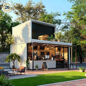 Unidades de Contenedores Multifuncionales, Casas Prefabricadas de Acero Ligero, Diseño Moderno, Puerta Corredera de Doble Vidrio para Tienda - Product Image 4