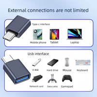 Adaptateur OTG USB 3.0 Femelle vers Type-C Mâle, Transmission Haute Vitesse 10G, Convertisseur de Données OTG pour Appareil Photo, PC, Ordinateur Portable, Appareil Mobile