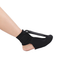 Attelle de nuit souple pour le pied avec sangles de dorsiflexion réglables pour la fasciite plantaire et le soutien du pied tombant