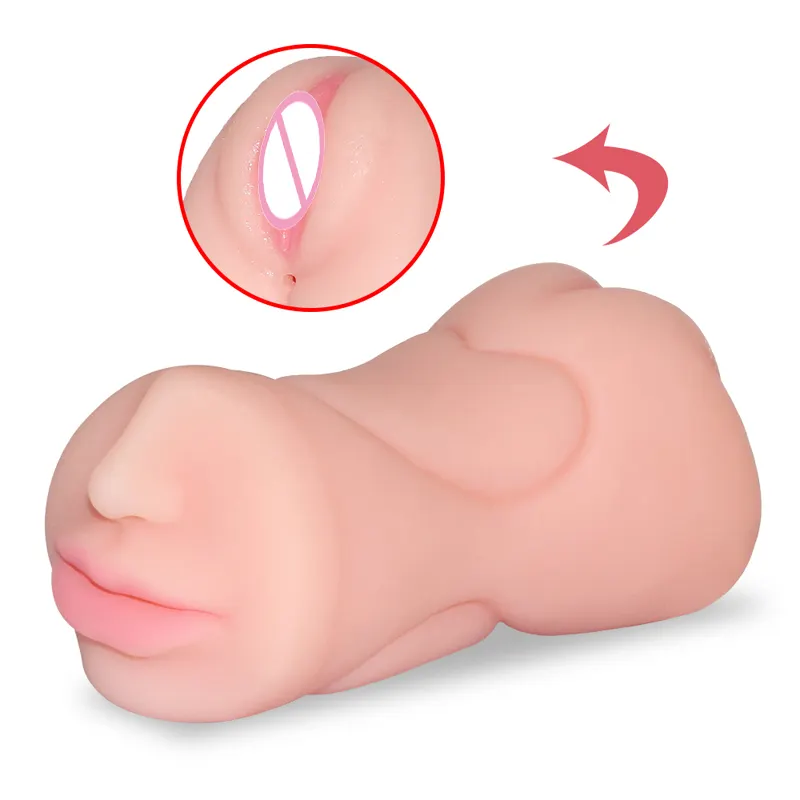 Oralsexspielzeug Tiefhals Mund Männlicher Masturbator für Mann künstliche Scheide echte Taschenmuschi Sexspielzeug Erwachsene Sexspielzeug für Männer