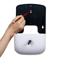 Leekong, best-seller en stock, distributeur de serviettes en papier pliées en deux, en plastique ABS, à fixation murale, pour usage hôtelier, design moderne, garantie de 3 ans