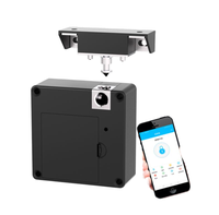 Serrure de meuble intelligente mini CDONLOCK, invisible et dissimulée, en ABS, pour porte en bois, avec carte mémoire pour le contrôle, garantie 2 ans, pour casier