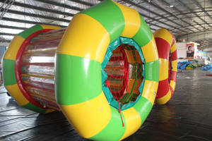 Kiosco Led carpa anillo de boxeo inflador automático de neumáticos Casa de rebote de agua carrera de obstáculos inflable <span class=keywords><strong>para</strong></span> adultos - Product Image 5