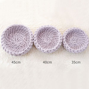 Fabricant de gros logo personnalisé rond chien produit pour animaux de compagnie chat lit tissage - Product Image 3