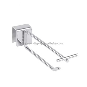 Supermarket Rust Resistant Duty Heavy <b>Pegboard</b> Display Rack White Metal <b>Pegboard</b> <b>Hooks</b> for Hanging Goods - Product Image 4