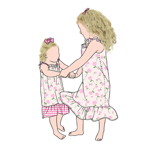 Offre Spéciale été filles décontracté robe de nuit robe Plaid imprimé fleuri vêtements de nuit pour <span class=keywords><strong>soeur</strong></span> - Product Image 5