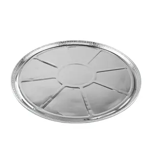 Pizza Pans Flat Pizza Vending Machine Serving Pans Custom Aluminum Foil Container For Food