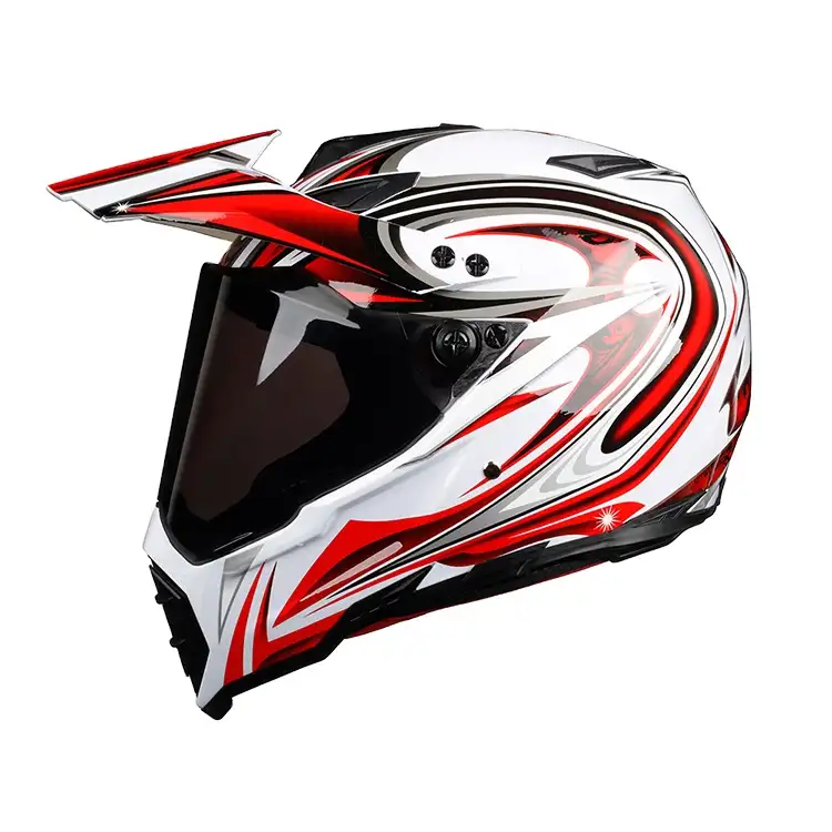 MOTORCYCLE HELMET OFF ROADとバイザーのdirtbikeヘルメットhjcクロスヘルメットスタイル