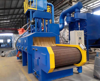 Cinturón de malla de acero eléctrico personalizado Delong a través de máquina de granallado/cinturón de malla máquina de granallado