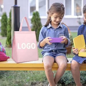 Portable <b>Foldable</b> Nonwoven Lunch Bag Custom Logo Waterproof Insulated Thermal Takeaway Food Bag Eco Friendly Reusable Handbag - Product Image 6