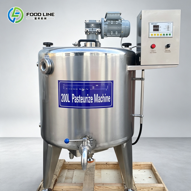 100L 200L 300L 500L Small Pasteurizer Machine for Milk Juice Yogurt Egg Liquid