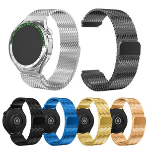 Bracelet magnétique en maille épaisse en acier inoxydable pour les nouvelles montres intelligentes Samsung et <span class=keywords><strong>Huawei</strong></span> (20 mm/22 mm) - Product Image 5
