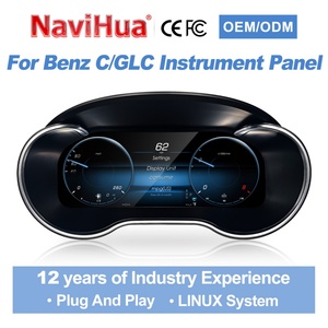 Navihua 12.3 Inch LCD Dashboard <b>for</b> Mercedes-Benz C Class W205 GLC X253 2015-2019 Digital Cluster - Product Image 1