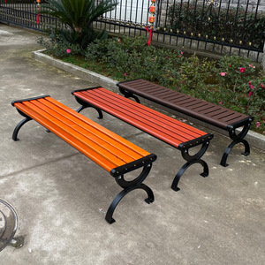 Banco de Exterior de Madera Compuesta y Hierro Fundido, Ecológico, Resistente, Antioxidante y Anticorrosivo, para Parque o Jardín - Product Image 4